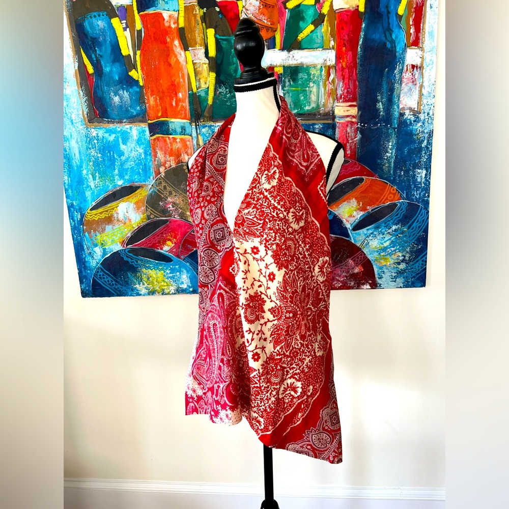 RALPH LAUREN BANDANA-PRINT SLEEVELESS BLOUSE